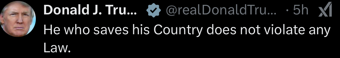 Trump law tweet Blank Meme Template