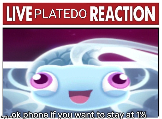 live shyno reaction | ok phone if you want to stay at 1% | image tagged in live shyno reaction | made w/ Imgflip meme maker