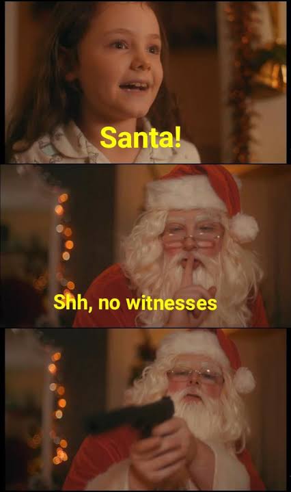 Santa No witnesses Blank Meme Template