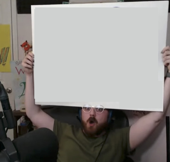 High Quality Brian David Gilbert sign Blank Meme Template