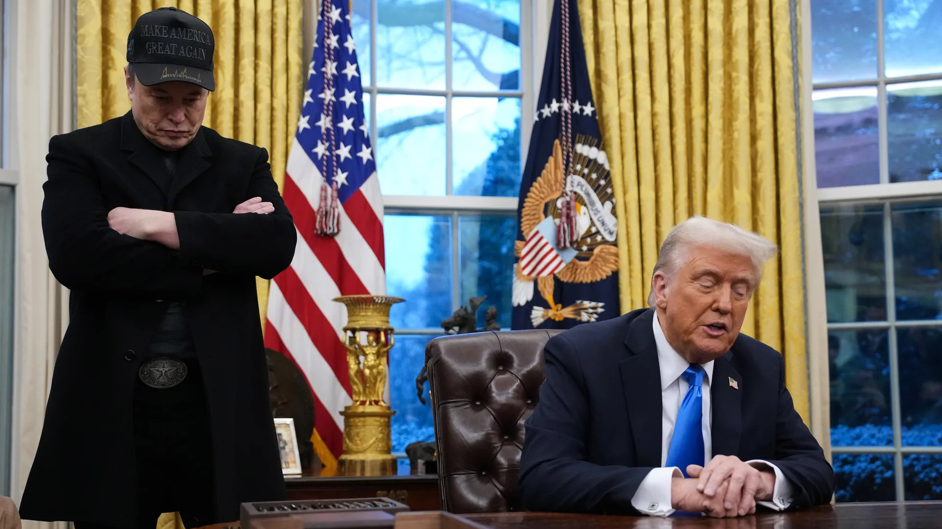 Trump Musk Blank Meme Template