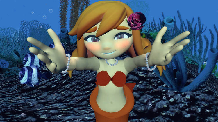 mermaid meggy wants a hug Blank Meme Template