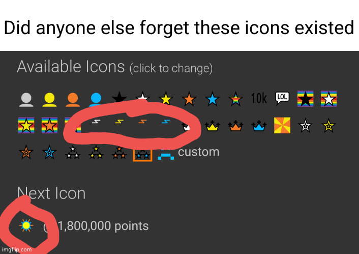 that's crazy | Did anyone else forget these icons existed | image tagged in icons,imgflip points | made w/ Imgflip meme maker