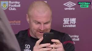 Sean Dyche Holding Phone Blank Meme Template