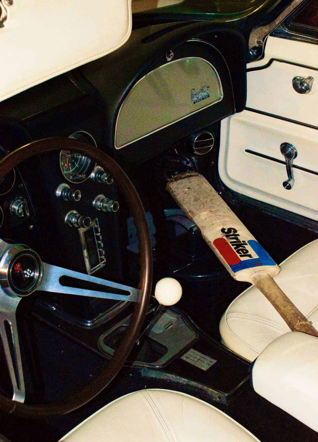 Vintage Corvette. Blank Meme Template