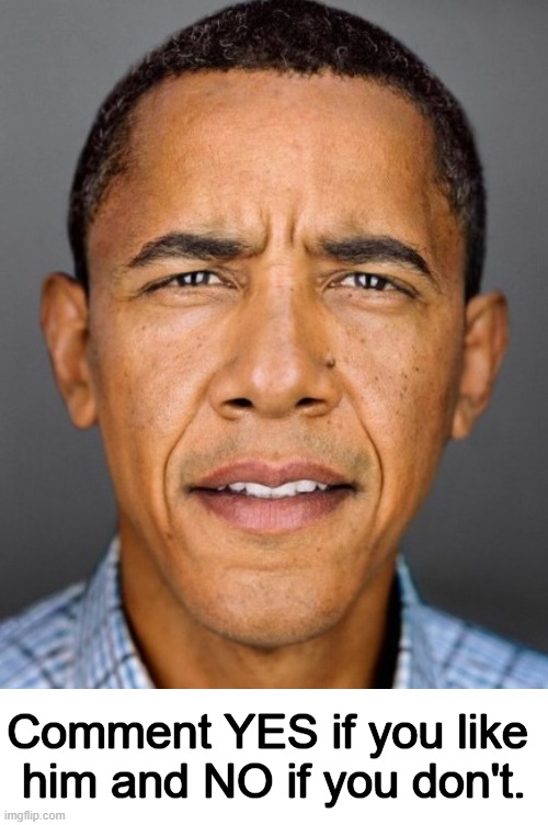 Barack Obama | Comment YES if you like 
him and NO if you don't. | image tagged in yes,no,you can pick only one choose wisely,barack obama | made w/ Imgflip meme maker