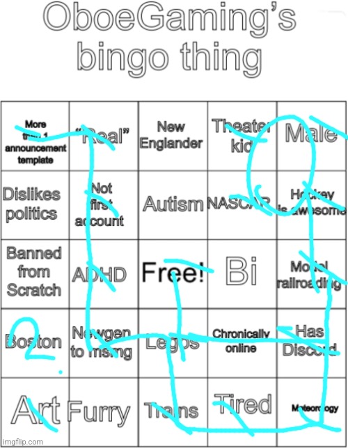 OboeGaming bingo thing V1 | image tagged in oboegaming bingo thing v1 | made w/ Imgflip meme maker
