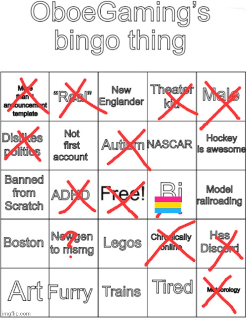OboeGaming bingo thing V1 | image tagged in oboegaming bingo thing v1 | made w/ Imgflip meme maker