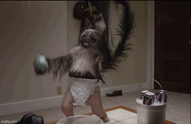 Anyone else remember this? | image tagged in puppy monkey baby | made w/ Imgflip meme maker