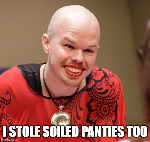 trans | I STOLE SOILED PANTIES TOO | image tagged in trans | made w/ Imgflip meme maker