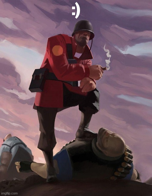 See ya later Edge. Thanks for everything. Oh and you better enjoy your time in heaven! >:D | :) | image tagged in tf2 soldier poster crop,rip edge | made w/ Imgflip meme maker