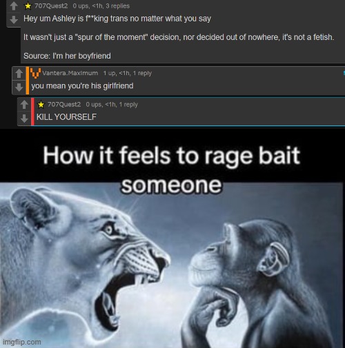 spire moment | image tagged in how it feels to rage bait someone | made w/ Imgflip meme maker