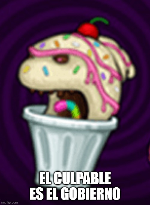 sundae diciendo mal del gobierno | EL CULPABLE ES EL GOBIERNO | image tagged in roblox meme | made w/ Imgflip meme maker
