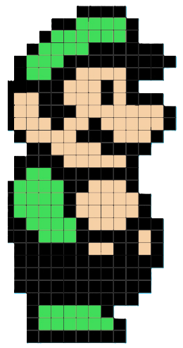 Luigi sprite Blank Meme Template