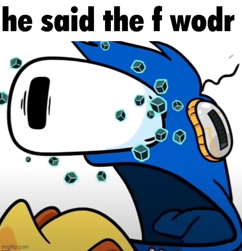 image tagged in he said the f wodr | made w/ Imgflip meme maker