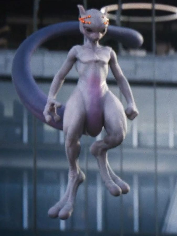 High Quality Mewtwo from Detective Pikachu Blank Meme Template