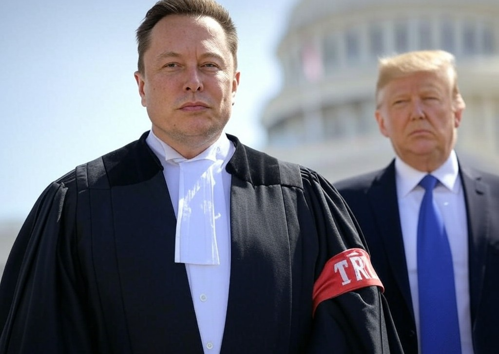 High Quality Elon Musk - First Chancellor of America United States Oligarchy Blank Meme Template