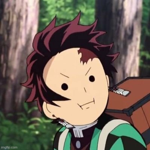 Demon Slayer Tanjiro face | image tagged in demon slayer tanjiro face | made w/ Imgflip meme maker
