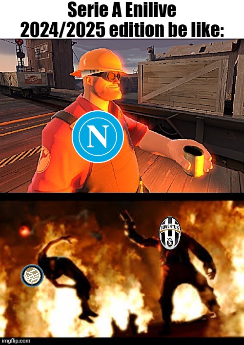 Juve-Inter 1-0 | Serie A Enilive 2024/2025 edition be like: | image tagged in engineer watching,juventus,inter,napoli,serie a,calcio | made w/ Imgflip meme maker