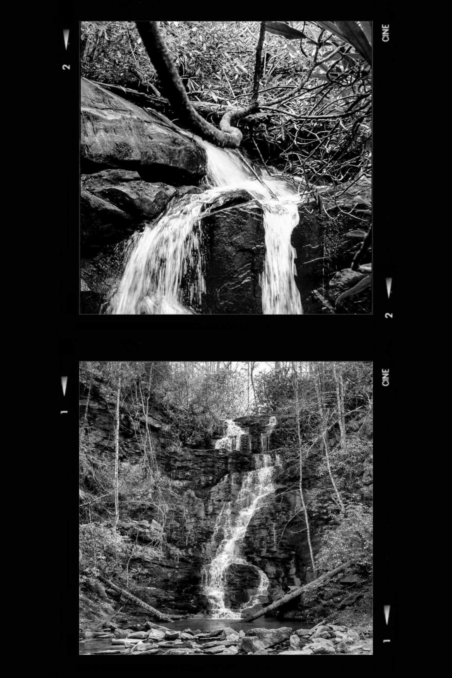 Waterfalls. Blank Meme Template
