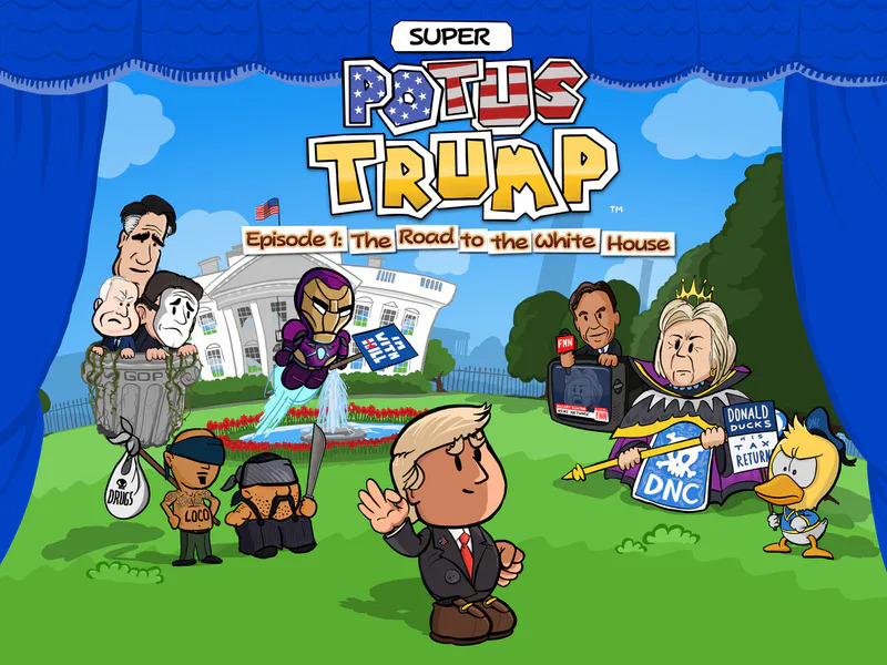 Super POTUS Trump Blank Meme Template