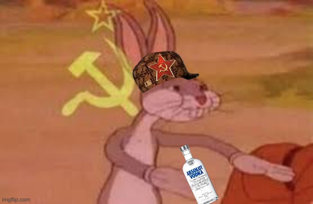 Russian bunny wabbit | image tagged in russian,bugs bunny | made w/ Imgflip meme maker