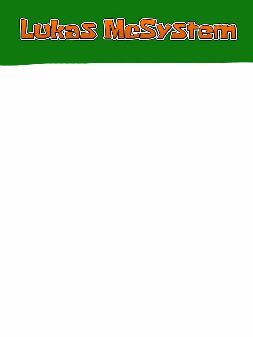 The Lukas McSystem Cover Blank Meme Template