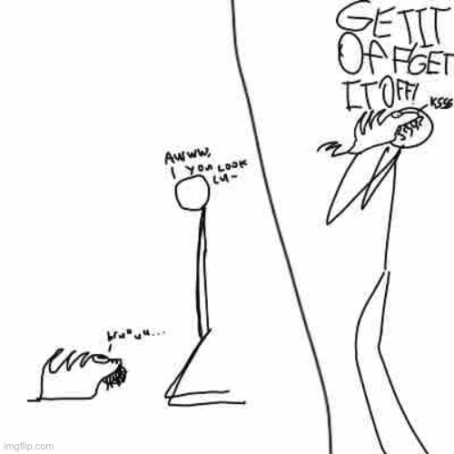 Drawing of my rendition of memes_overload, I’m calling her daemonum foetus, or Deborah for short | made w/ Imgflip meme maker