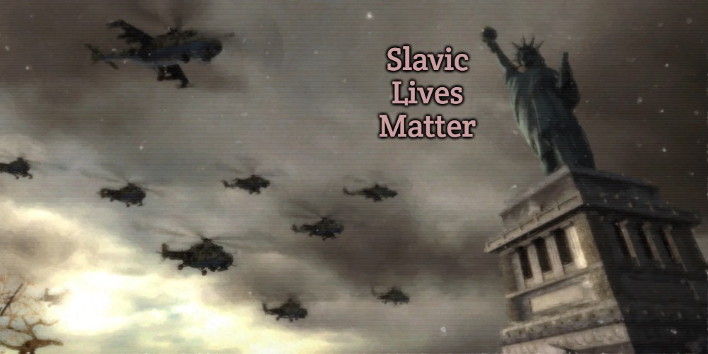 Liberty Lost | Slavic Lives Matter | image tagged in liberty lost,slavic lives matter | made w/ Imgflip meme maker