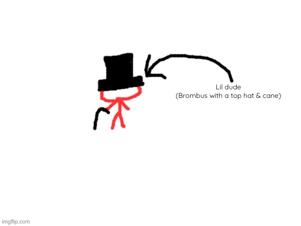 Lil dude
(Brombus with a top hat & cane) | made w/ Imgflip meme maker