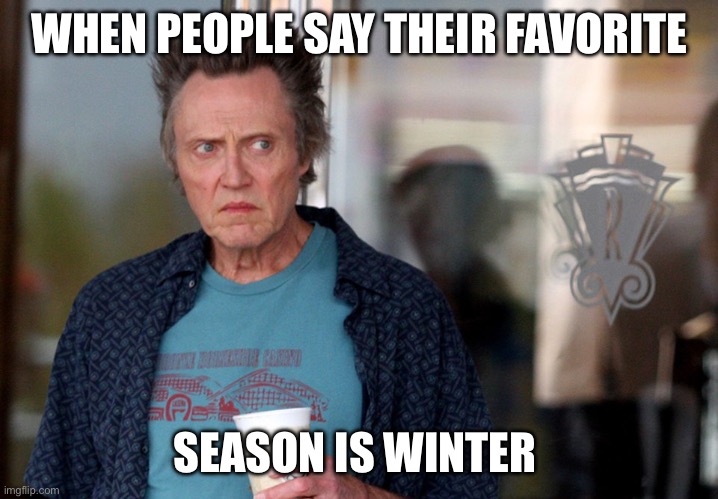 Winter people are stupid | WHEN PEOPLE SAY THEIR FAVORITE; SEASON IS WINTER | image tagged in winter | made w/ Imgflip meme maker