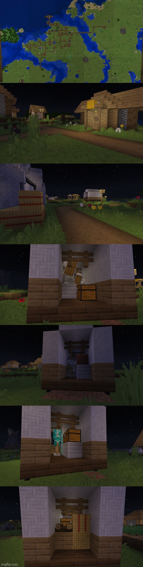 Port Oakwood is pretty much complete. | image tagged in minecraft | made w/ Imgflip meme maker