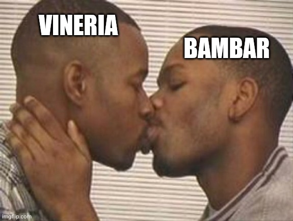 Say gex | VINERIA; BAMBAR | image tagged in 2 gay black mens kissing | made w/ Imgflip meme maker