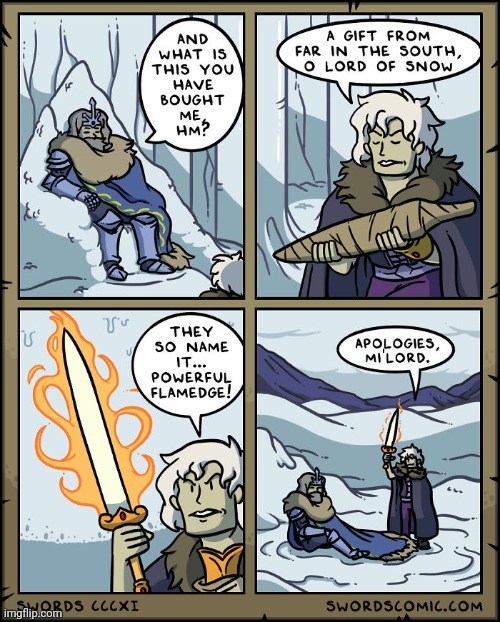 A flaming sword | image tagged in sword,swords,comics,flame,comics/cartoons,fire | made w/ Imgflip meme maker