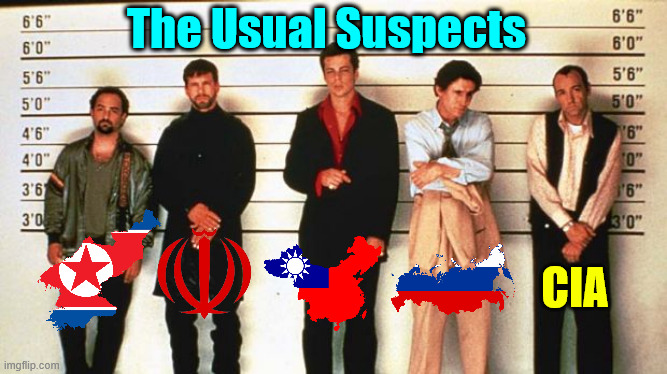 They run their own agenda... Not the what Americans want | The Usual Suspects CIA | image tagged in the usual suspects,the do not give the cia enough credit | made w/ Imgflip meme maker