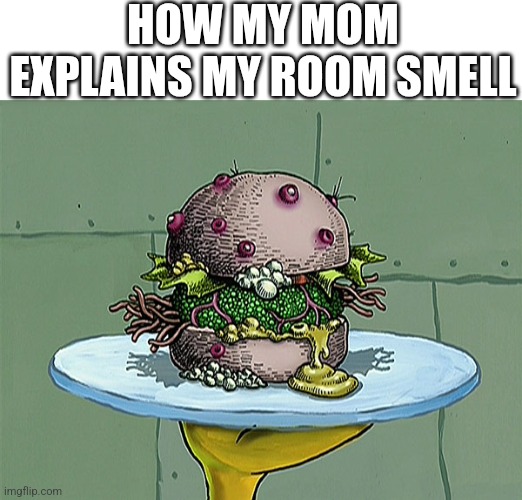 Nasty Patty | HOW MY MOM EXPLAINS MY ROOM SMELL | image tagged in nasty patty,memes,room,mom,smell | made w/ Imgflip meme maker