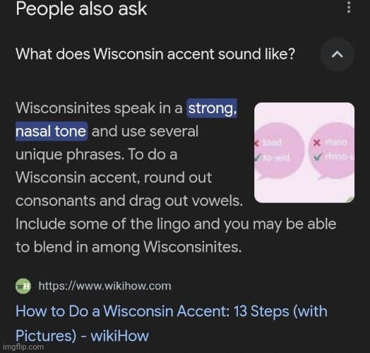 If you think this is a Wisconsin accent and you live in wisco you are not a Wisconsinite and you are kicked out | made w/ Imgflip meme maker