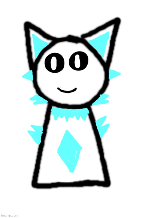 My first Sprunki OC redesign (originally made on Oct 17 2024) | image tagged in poorly drawn sprunki cat oc base | made w/ Imgflip meme maker