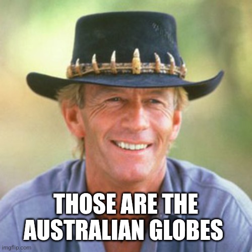 australianguy | THOSE ARE THE AUSTRALIAN GLOBES | image tagged in australianguy | made w/ Imgflip meme maker