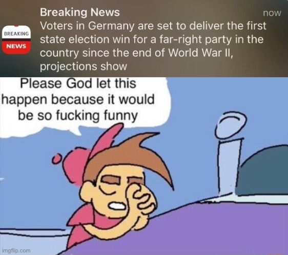 Because it’s okay when I post it | image tagged in please god let this happen | made w/ Imgflip meme maker