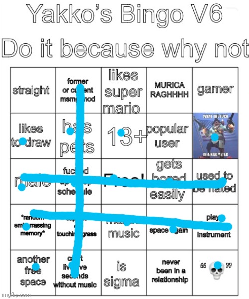 Yakko’s Bingo V6 | image tagged in yakko s bingo v6 | made w/ Imgflip meme maker