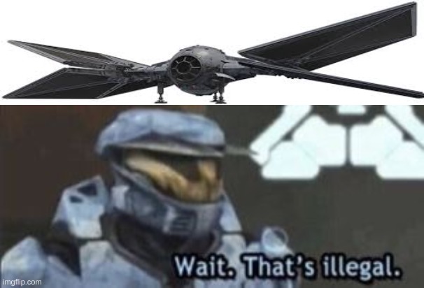 why do they LAND LIKE THAT | image tagged in wait that's illegal,tiefighter,star wars,the dark side | made w/ Imgflip meme maker