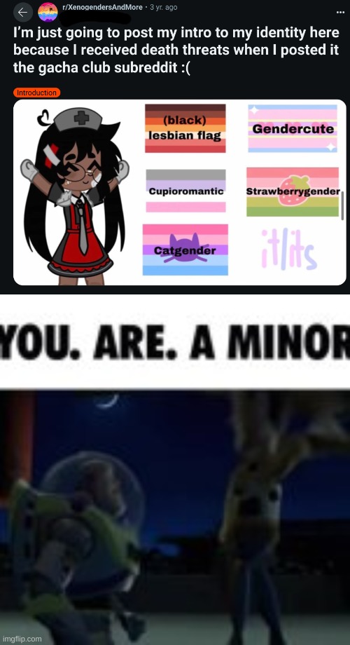 they've gone insane | image tagged in you are a minor | made w/ Imgflip meme maker