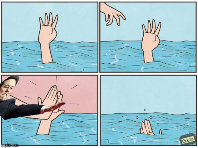 High five drown | image tagged in high five drown | made w/ Imgflip meme maker