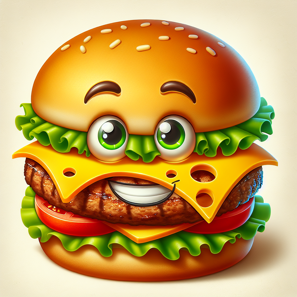 cheese burger Blank Meme Template