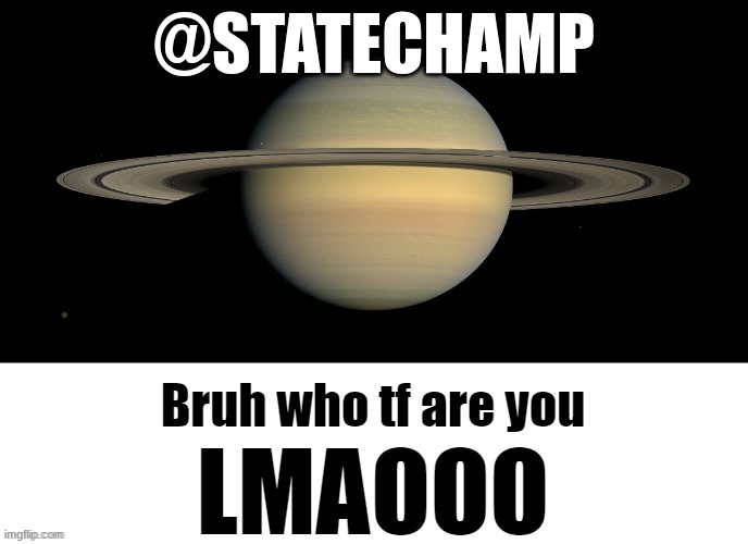 Bruh who tf are you LMAOOO | @STATECHAMP | image tagged in bruh who tf are you lmaooo | made w/ Imgflip meme maker