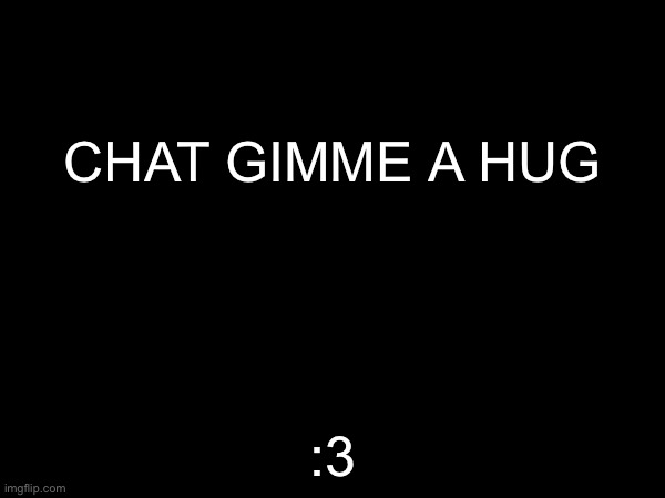 Jaaaaa | CHAT GIMME A HUG; :3 | image tagged in ja | made w/ Imgflip meme maker