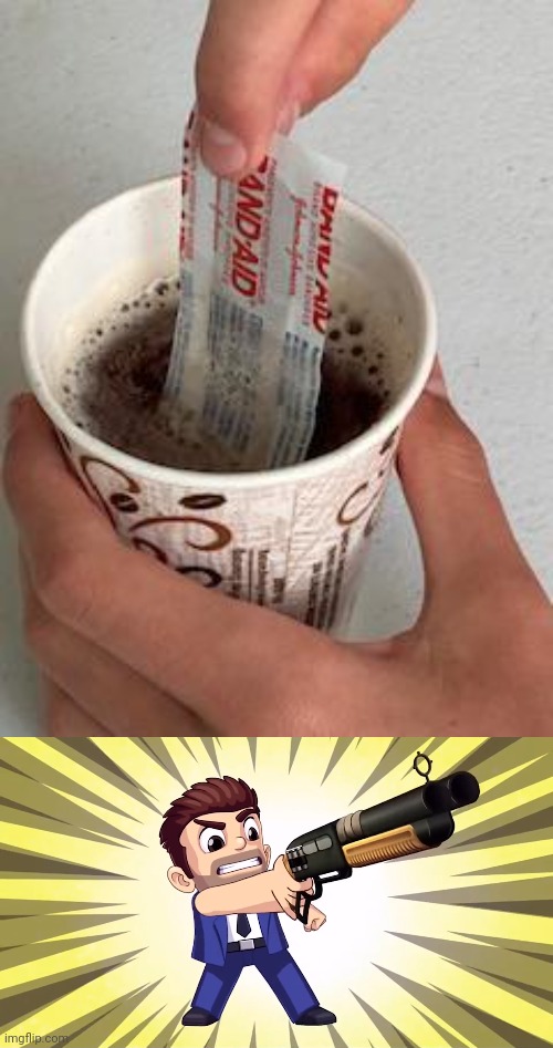 Tea with band-aid | image tagged in barry forcing you to delete,cursed image,tea,memes,band-aid,drink | made w/ Imgflip meme maker