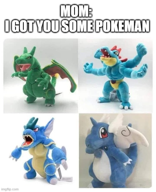 Pokeman | MOM: 
I GOT YOU SOME POKEMAN | image tagged in pokemon | made w/ Imgflip meme maker