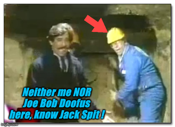 Geraldo safe | Neither me NOR Joe Bob Doofus here, know Jack Spit ! | image tagged in geraldo safe | made w/ Imgflip meme maker